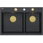 Zlewozmywak GraniteQ 76x50 cm czarny HQC7650U7PVDG1 Quadron Marc 120 zdj.5