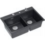 Zlewozmywak GraniteQ 76x50 cm czarny HQC7650U8BS Quadron Marc 120 zdj.3