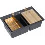 Zlewozmywak GraniteQ 76x50 cm czarny HQC7650U8PVDC1 Quadron Marc 120 zdj.1
