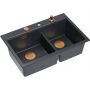 Zlewozmywak GraniteQ 76x50 cm czarny HQC7650U8PVDC1 Quadron Marc 120 zdj.4