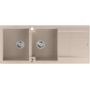 Zlewozmywak GraniteQ 116x50 cm beżowy HQE11650U2BSP2O Quadron Evan zdj.3