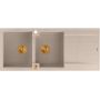 Zlewozmywak GraniteQ 116x50 cm beżowy HQE11650U2PVDC1P2O Quadron Evan zdj.3