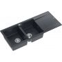 Zlewozmywak GraniteQ 116x50 cm czarny HQE11650U8BSP2O Quadron Evan zdj.3