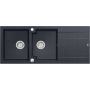 Zlewozmywak GraniteQ 116x50 cm czarny HQE11650U8BSP2O Quadron Evan zdj.1