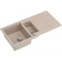 Zlewozmywak GraniteQ 100x50 cm beżowy HQE510050U2BSP2O Quadron Evan zdj.1