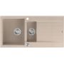 Zlewozmywak GraniteQ 100x50 cm beżowy HQE510050U2BSP2O Quadron Evan zdj.3