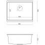 Zlewozmywak GraniteQ 56x45 cm beżowy HQJ6045U2BSU Quadron Logan zdj.2