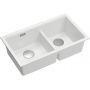 Zlewozmywak granitowy 76x45 cm biały HQL7645U1BSU Quadron Logan zdj.1