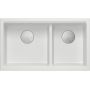 Zlewozmywak granitowy 76x45 cm biały HQL7645U1BSU Quadron Logan zdj.3