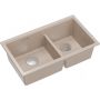 Zlewozmywak GraniteQ 76x45 cm beżowy HQL7645U2BSU Quadron Logan zdj.1