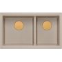 Zlewozmywak GraniteQ 76x45 cm beżowy HQL7645U2PVDC1U Quadron Logan zdj.3