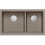 Zlewozmywak granitowy 76x45 cm beżowy HQL7645U4BSU Quadron Logan zdj.3