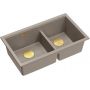 Zlewozmywak GraniteQ 76x45 cm beżowy HQL7645U4PVDG1U Quadron Logan zdj.1