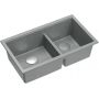 Zlewozmywak GraniteQ 76x45 cm szary/grafitowy/onyx HQL7645U5BSU Quadron Logan zdj.1