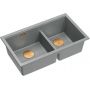 Zlewozmywak GraniteQ 76x45 cm szary/grafitowy/onyx HQL7645U5PVDC1U Quadron Logan zdj.1