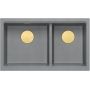 Zlewozmywak GraniteQ 76x45 cm szary/grafitowy/onyx HQL7645U5PVDG1U Quadron Logan zdj.3