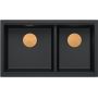 Zlewozmywak GraniteQ 76x45 cm czarny HQL7645U7PVDC1U Quadron Logan zdj.3