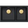 Zlewozmywak GraniteQ 76x45 cm czarny HQL7645U7PVDG1U Quadron Logan zdj.3