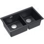 Zlewozmywak GraniteQ 76x45 cm czarny HQL7645U8BSU Quadron Logan zdj.1