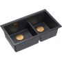 Zlewozmywak GraniteQ 76x45 cm czarny HQL7645U8PVDC1U Quadron Logan zdj.1