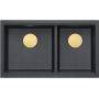 Zlewozmywak GraniteQ 76x45 cm czarny HQL7645U8PVDG1U Quadron Logan zdj.3
