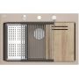 Zlewozmywak GraniteQ 76x50 cm beżowy HQM7650U2BS Quadron Marc zdj.5