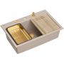 Zlewozmywak GraniteQ 76x50 cm beżowy HQM7650U2PVDC1 Quadron Marc zdj.4