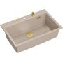 Zlewozmywak GraniteQ 76x50 cm beżowy HQM7650U2PVDG1 Quadron Marc zdj.1
