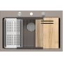Zlewozmywak GraniteQ 76x50 cm szary/grafitowy/onyx-beżowy HQM7650U4BS Quadron Marc zdj.4
