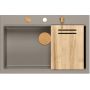 Zlewozmywak GraniteQ 76x50 cm szary/grafitowy/onyx-beżowy HQM7650U4PVDC1 Quadron Marc zdj.4