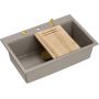 Zlewozmywak GraniteQ 76x50 cm szary/grafitowy/onyx-beżowy HQM7650U4PVDG1 Quadron Marc zdj.4