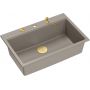 Zlewozmywak GraniteQ 76x50 cm szary/grafitowy/onyx-beżowy HQM7650U4PVDG1 Quadron Marc zdj.1