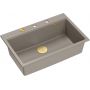 Zlewozmywak GraniteQ 76x50 cm szary/grafitowy/onyx-beżowy HQM7650U4PVDG1 Quadron Marc zdj.6