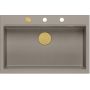 Zlewozmywak GraniteQ 76x50 cm szary/grafitowy/onyx-beżowy HQM7650U4PVDG1 Quadron Marc zdj.7