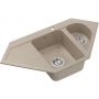 Zlewozmywak GraniteQ 95.5x49 cm beżowy HRQ9549BEZK Quadron Rick zdj.3