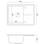 Zlewozmywak GraniteQ 60x45 cm czarny HTO6045CZK Quadron Tony zdj.2