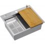 Zlewozmywak z akcesoriami 58x48.5 cm stal MF5850BS Quadron Burt zdj.1