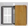 Zlewozmywak z akcesoriami 58x48.5 cm stal MF5850BS Quadron Burt zdj.3