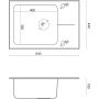 Zlewozmywak z baterią ST3564SC1BSBW7059CZP Quadron Hugh zdj.2