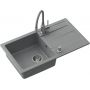 Zlewozmywak z baterią i dozownikiem szary / stal TQ7744RMSZ Quadron Ready Max zdj.1