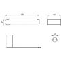 Uchwyt na papier toaletowy stal X07P1341 Ravak Fold zdj.2