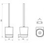 Szczotka toaletowa ścienna czarna X07P1384 Ravak Chrome II zdj.2