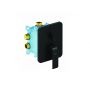 Bateria prysznicowa podtynkowa czarna X070179 Ravak Flat zdj.4