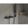 Bateria prysznicowa ścienna z termostatem czarna X070188 Ravak Puri zdj.5