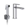 Bateria umywalkowa ze słuchawką typu bidetta stojąca chrom X070450 Ravak Chrome II zdj.1