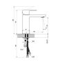 Bateria umywalkowa ze słuchawką typu bidetta stojąca chrom X070450 Ravak Chrome II zdj.2