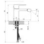Bateria bidetowa stojąca chrom X070453 Ravak Chrome II zdj.2