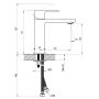 Bateria umywalkowa stojąca czarna X070458 Ravak Chrome II zdj.2