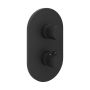 Bateria wannowo-prysznicowa podtynkowa termostatyczna czarna X070467 Ravak Chrome II zdj.1