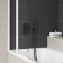 Bateria wannowo-prysznicowa podtynkowa termostatyczna czarna X070467 Ravak Chrome II zdj.4